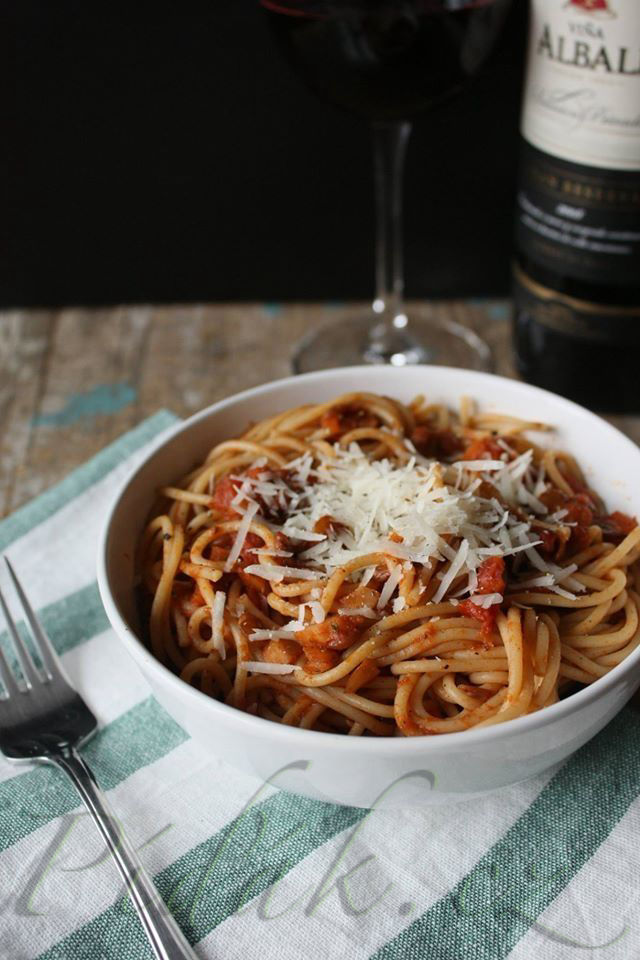 1. obrázek Čočkové ragú Bolognese