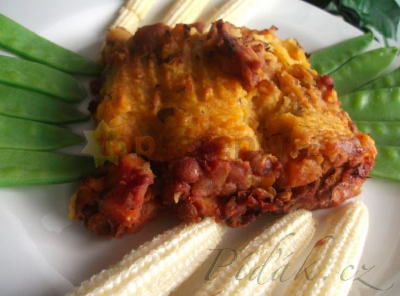 1. obrázek Pastýřský koláč (Shepherd’s pie) - vegetariánská verze