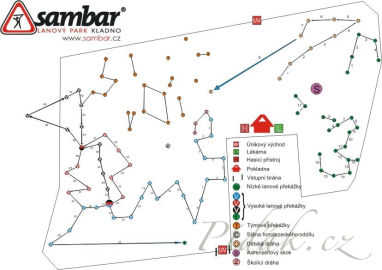 Obrázek Lanový park Sambar- Kladno 