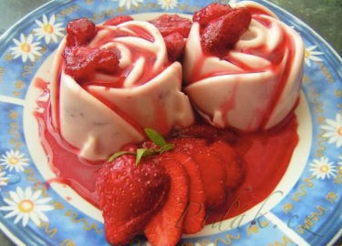 Obrázek Jahodová panna cotta