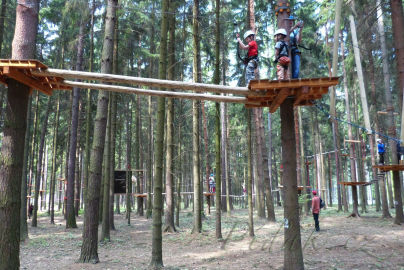 6. obrázek Lanový park- Veverák- Olomouc